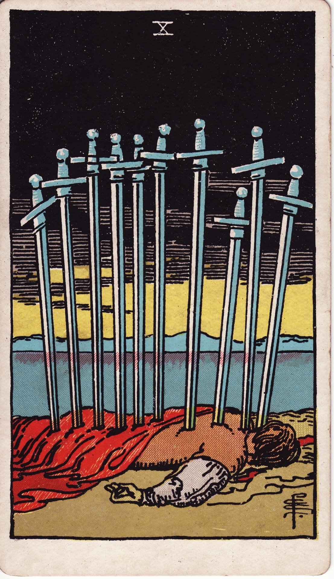 Ten of Swords (소드 10)